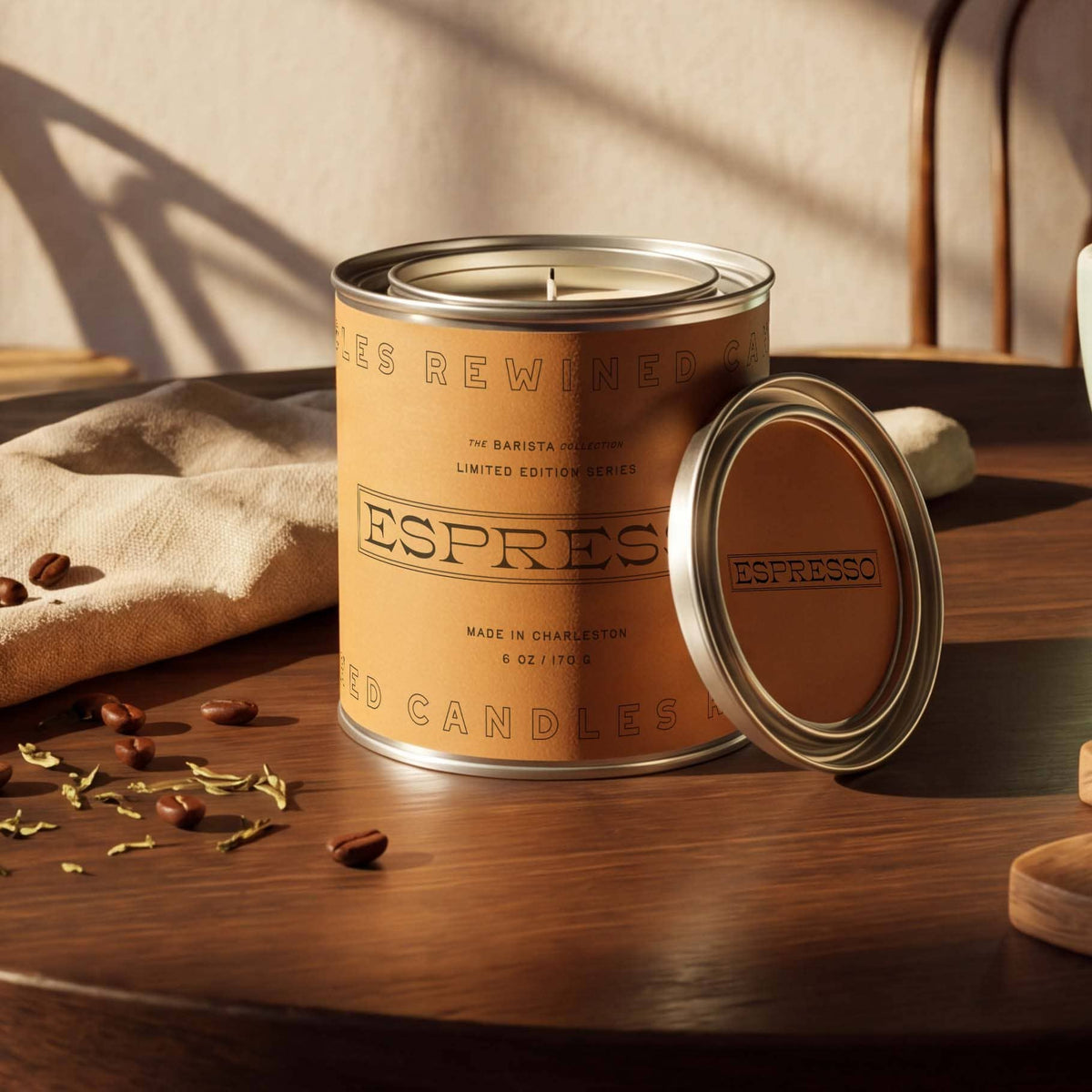 Espresso Tin Candle 6 oz