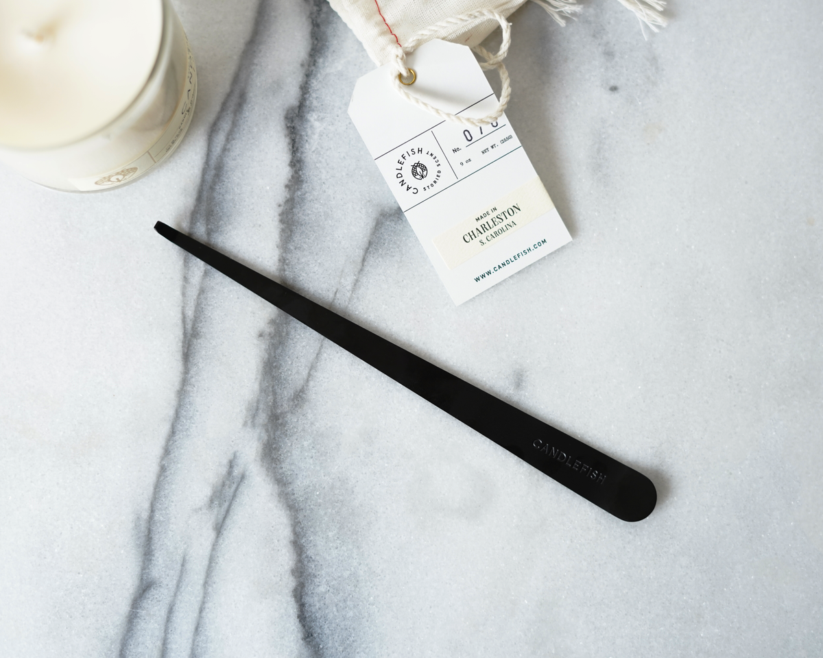 Engraved Matte Black Wick Dipper