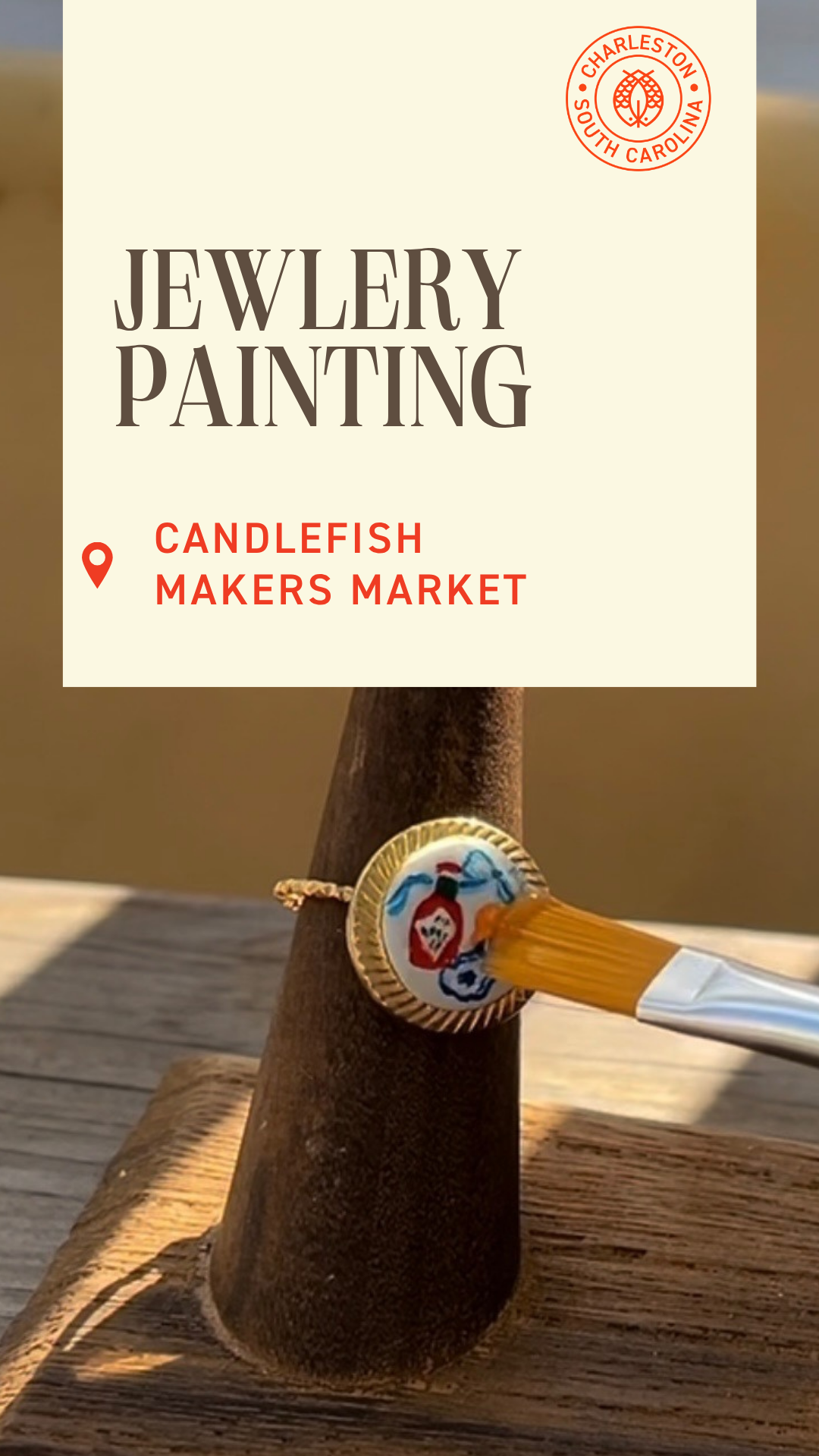 Jewelry Painting with Kelly Driver from Love from Lowcountry September 29th 5:30pm