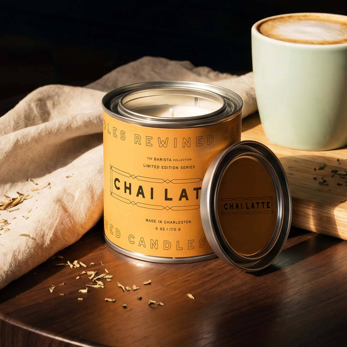 Chai Latte Tin Candle 6 oz