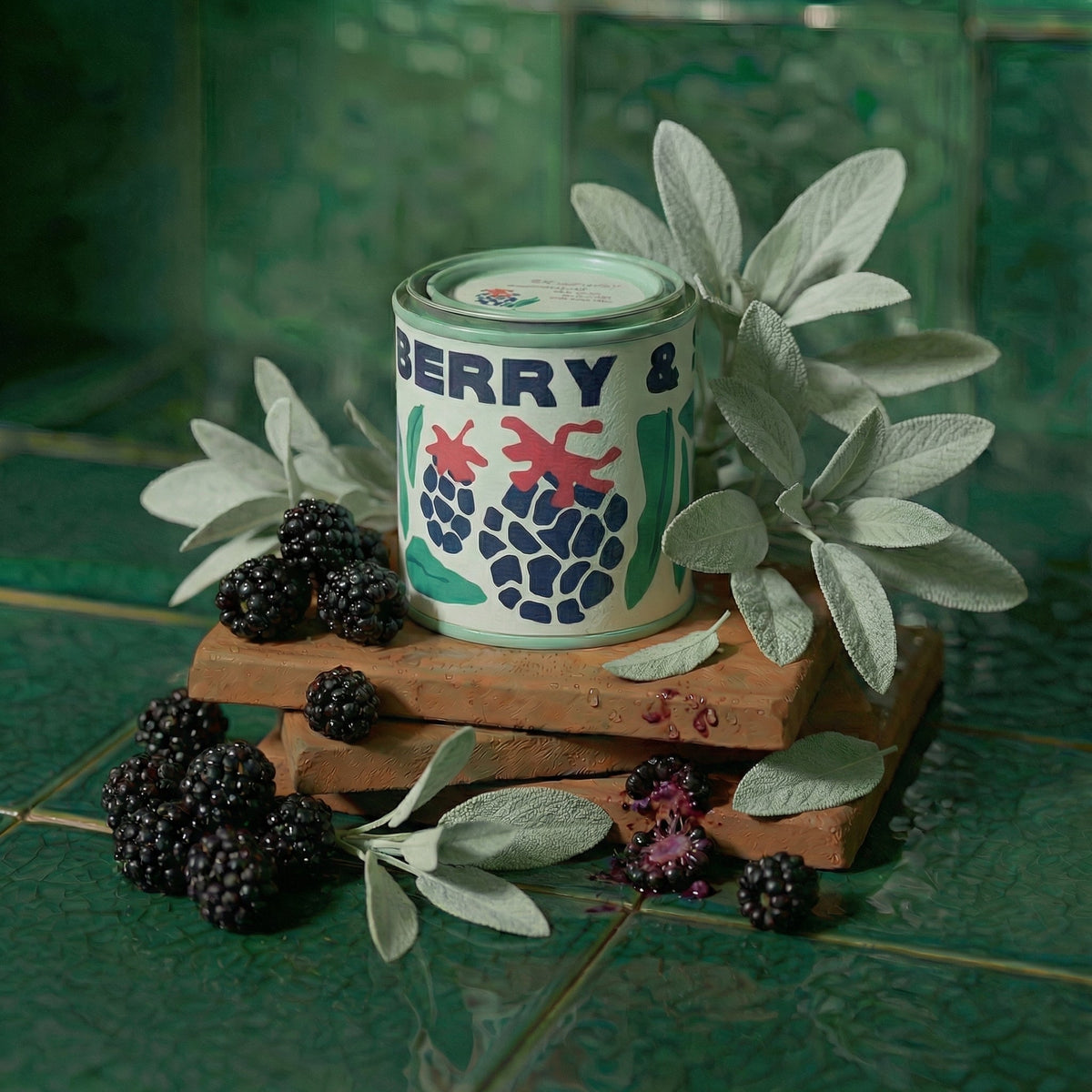Blackberry & Sage Tin Candle 6 oz