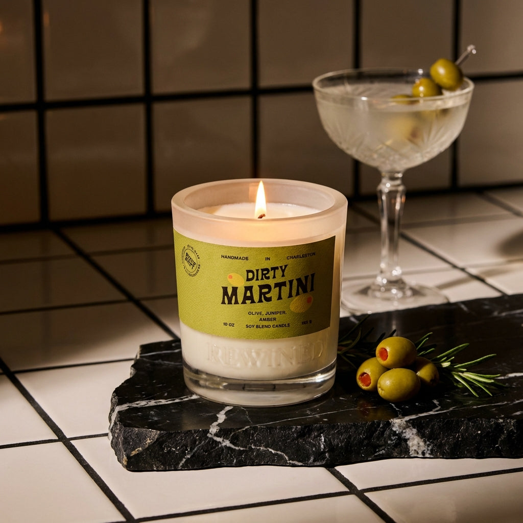 Dirty Martini Candle 10 oz