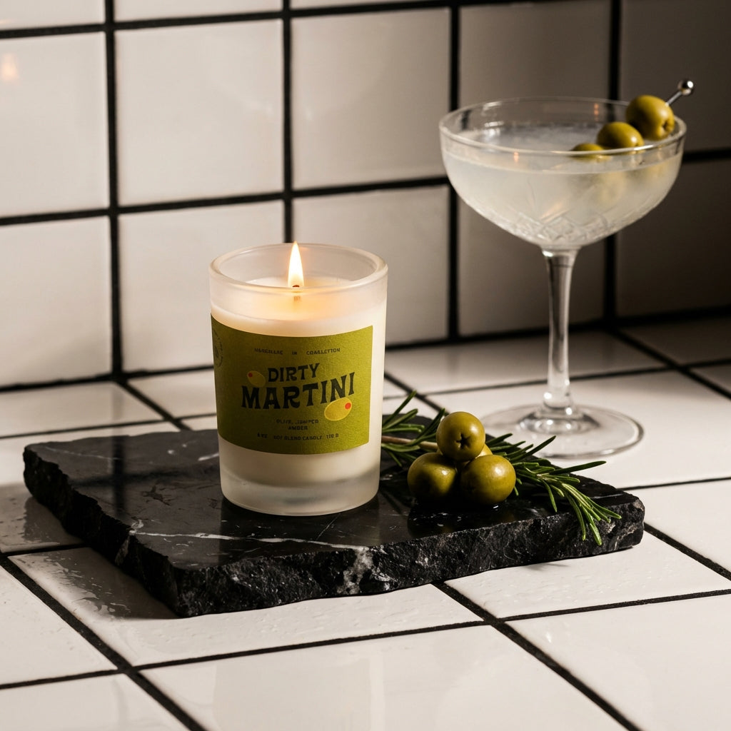 Dirty Martini Candle 6 oz