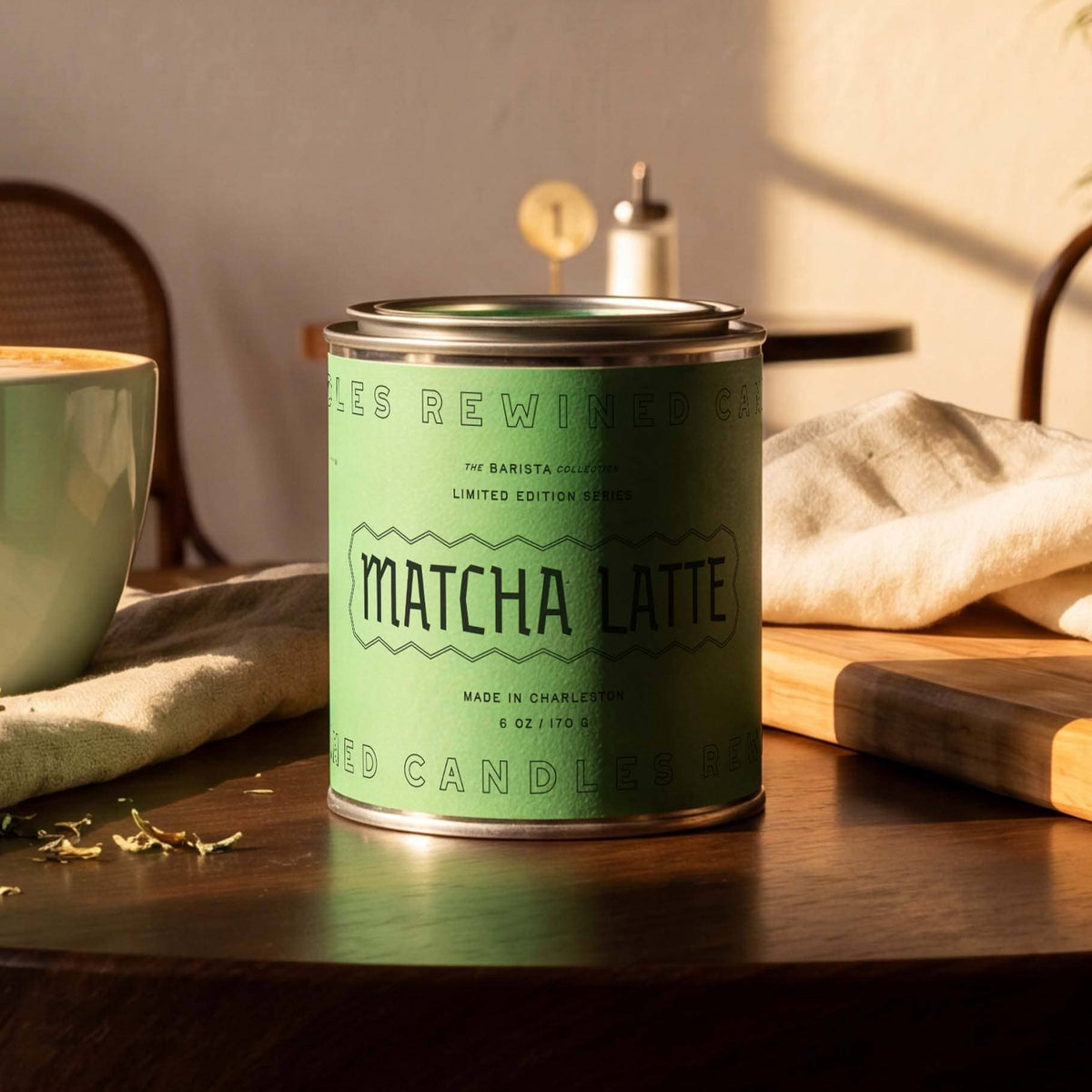 Matcha Latte Tin Candle 6 oz