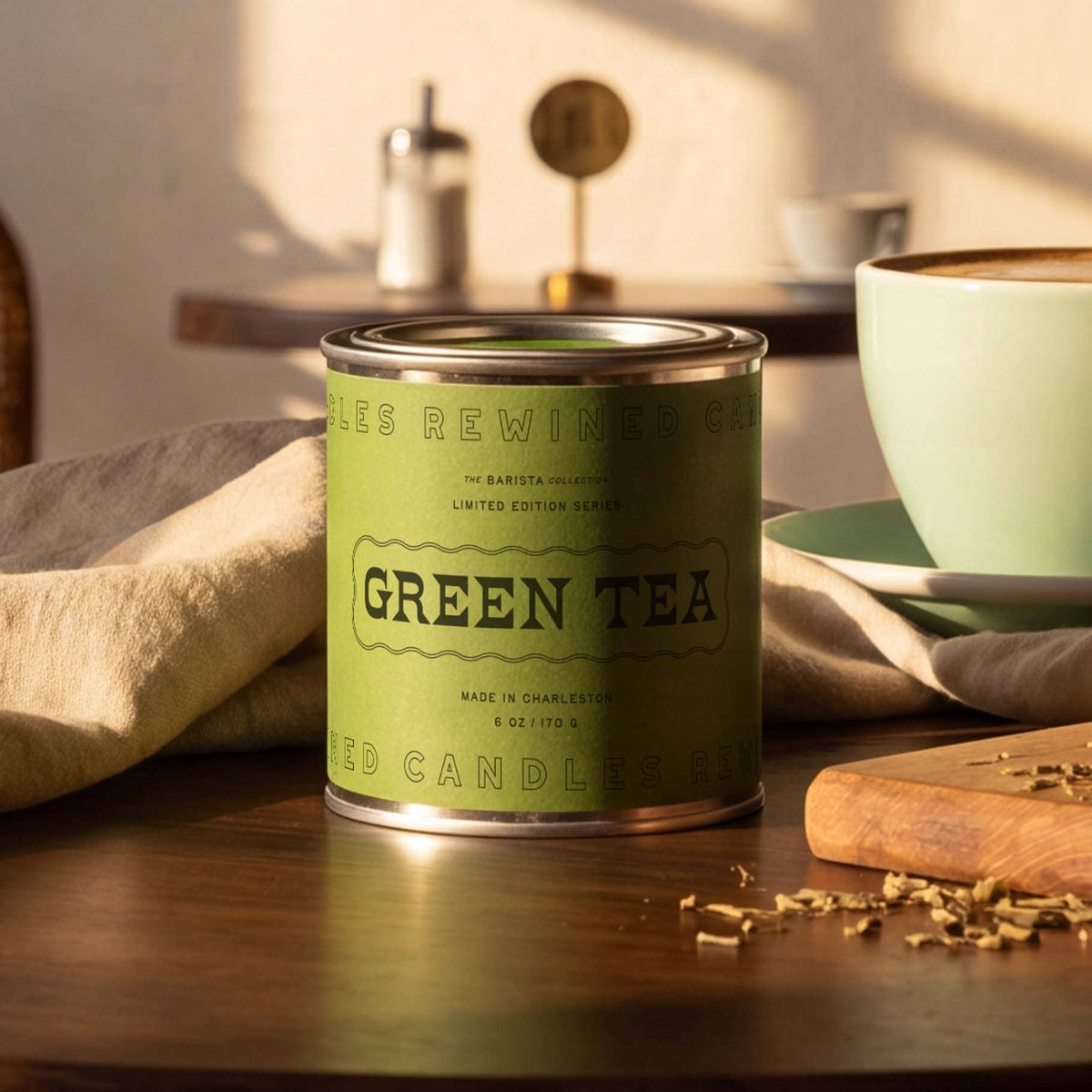 Green Tea Tin Candle 6 oz
