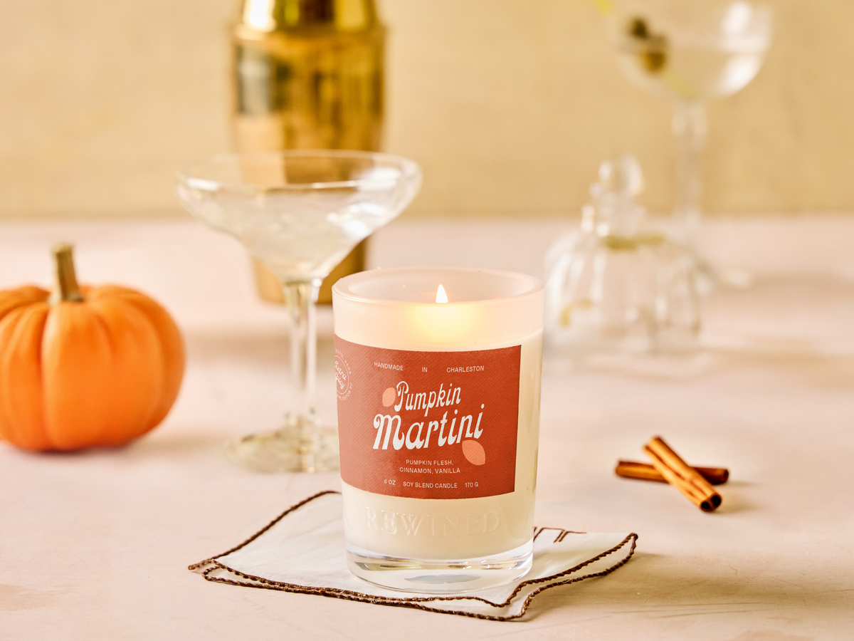 Pumpkin Martini Candle 6 oz