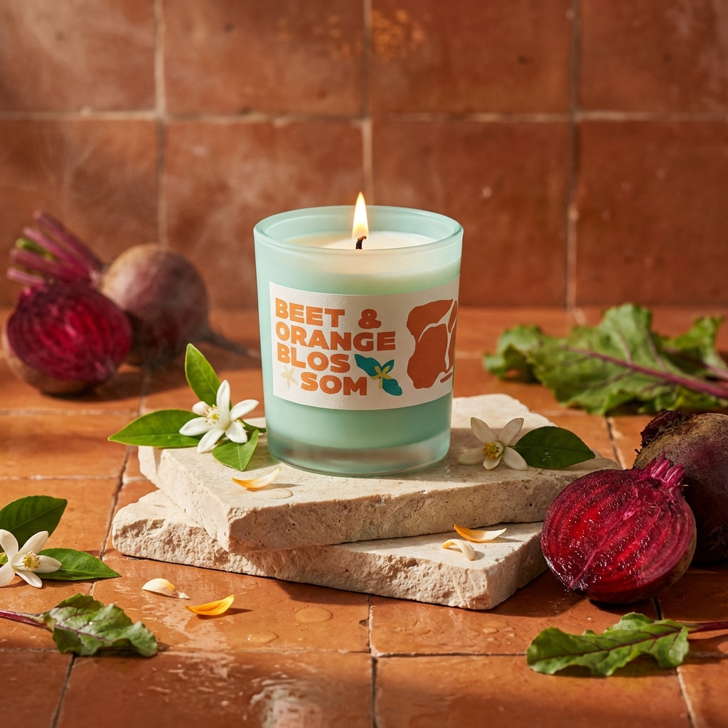 Beet & Orange Blossom Candle 10 oz